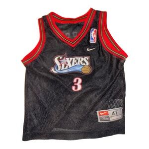 Nike Kids Black and Red Basketball Jersey